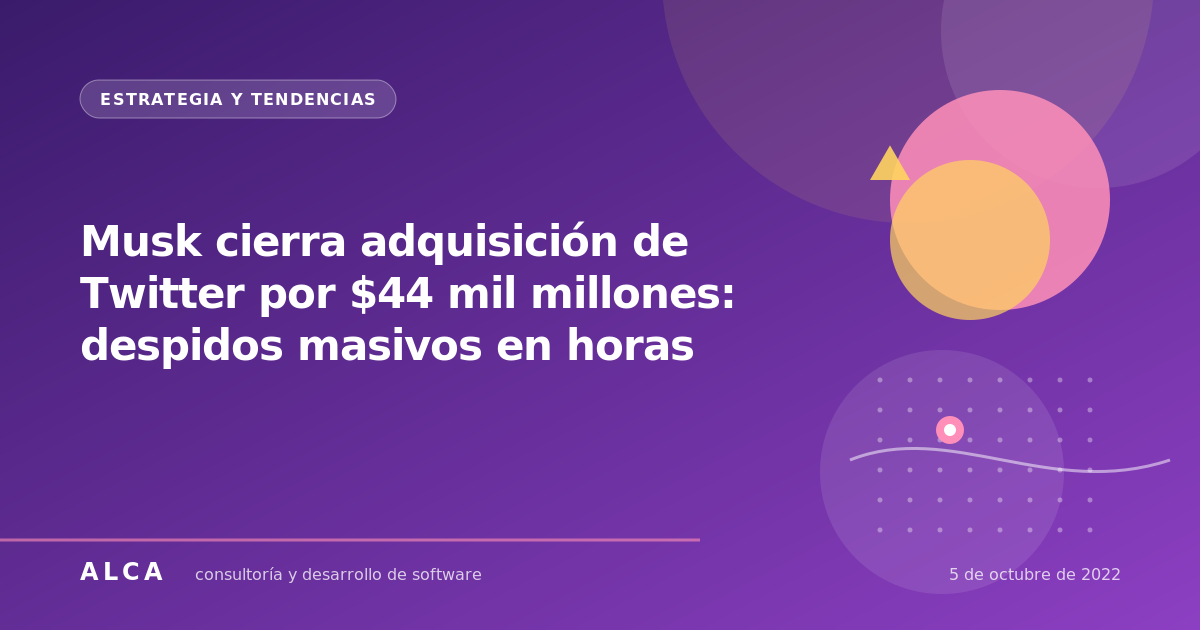 Musk cierra adquisición de Twitter por $44 mil millones: despidos masivos en horas