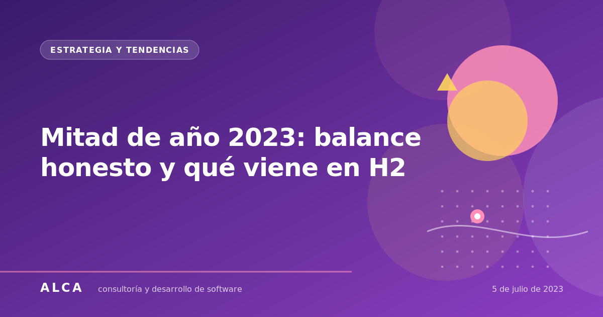 Mitad de año 2023: balance honesto y qué viene en H2
