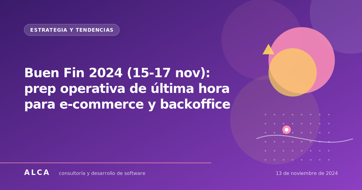 Buen Fin 2024 (15-17 nov): prep operativa de última hora para e-commerce y backoffice