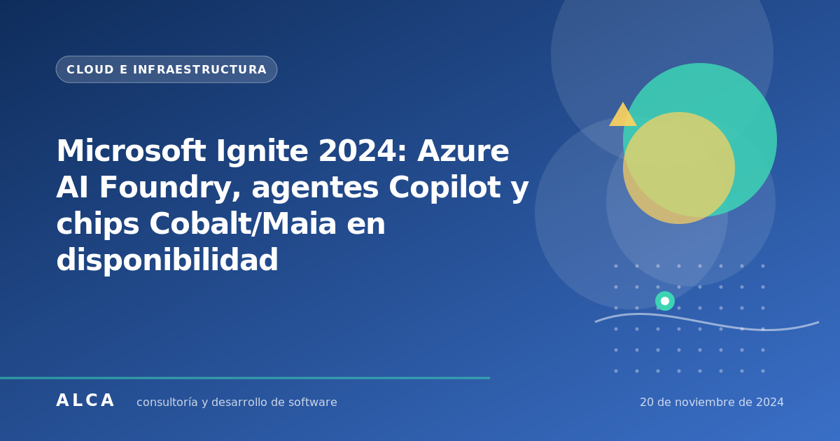 Microsoft Ignite 2024: Azure AI Foundry, agentes Copilot y chips Cobalt/Maia en disponibilidad