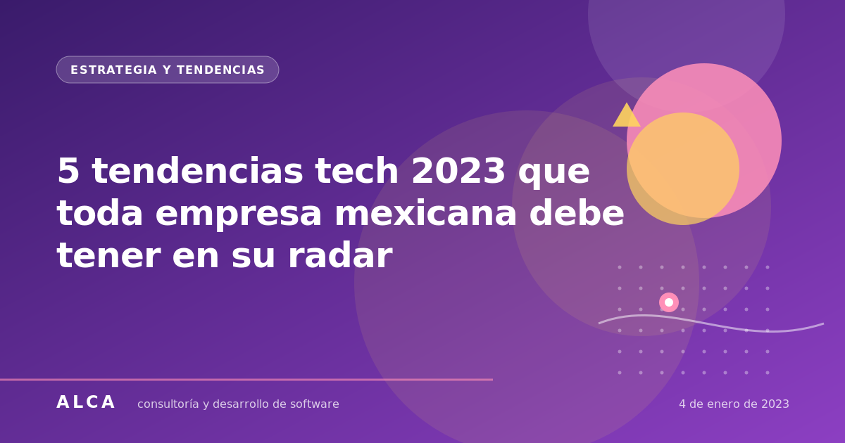 5 tendencias tech 2023 que toda empresa mexicana debe tener en su radar