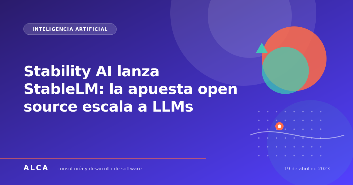 Stability AI lanza StableLM: la apuesta open source escala a LLMs