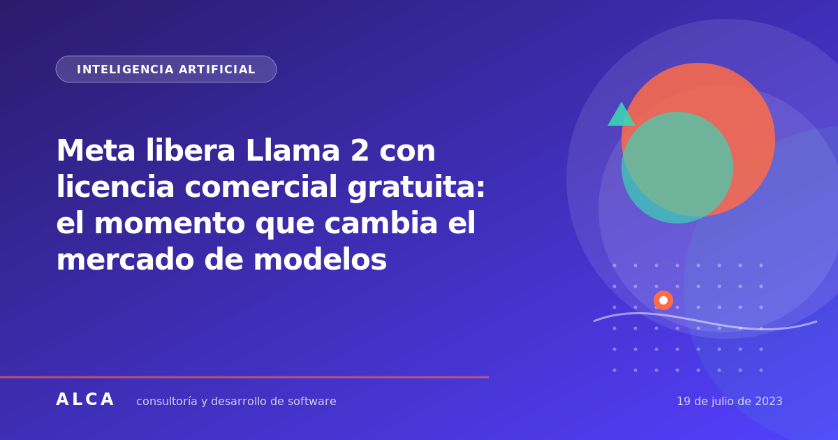 Meta libera Llama 2 con licencia comercial gratuita: el momento que cambia el mercado de modelos