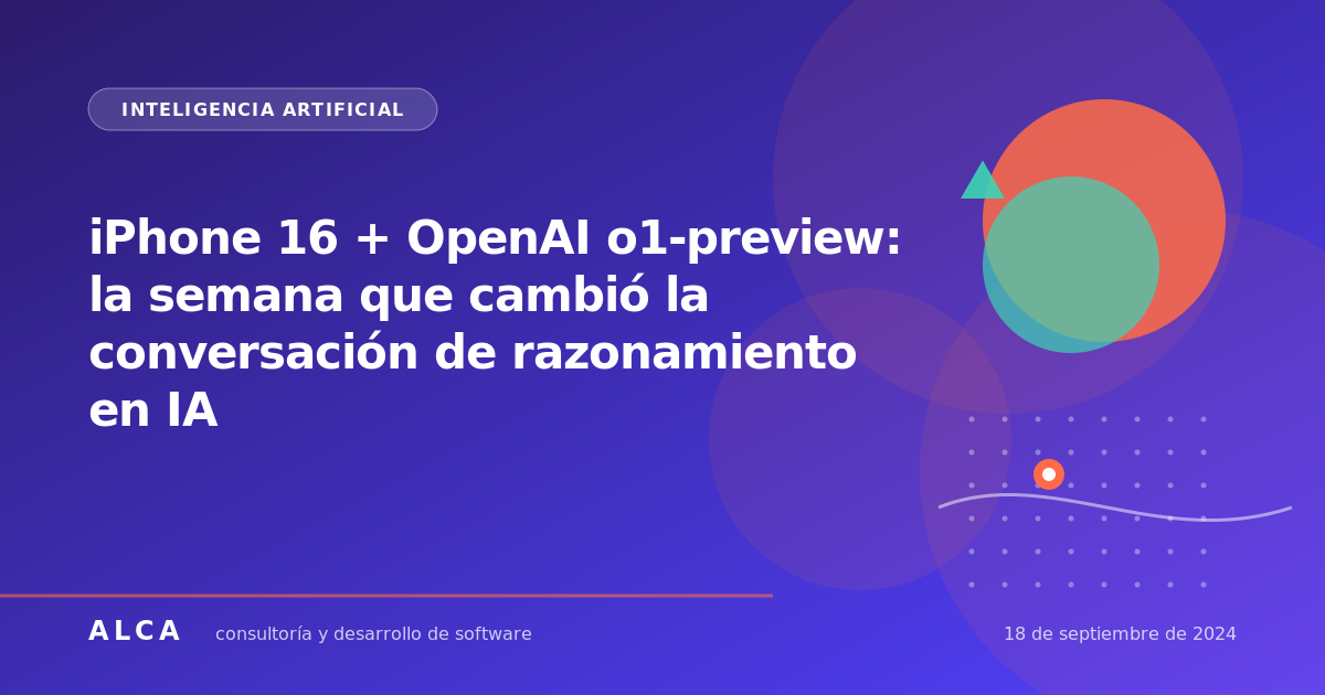 iPhone 16 + OpenAI o1-preview: la semana que cambió la conversación de razonamiento en IA