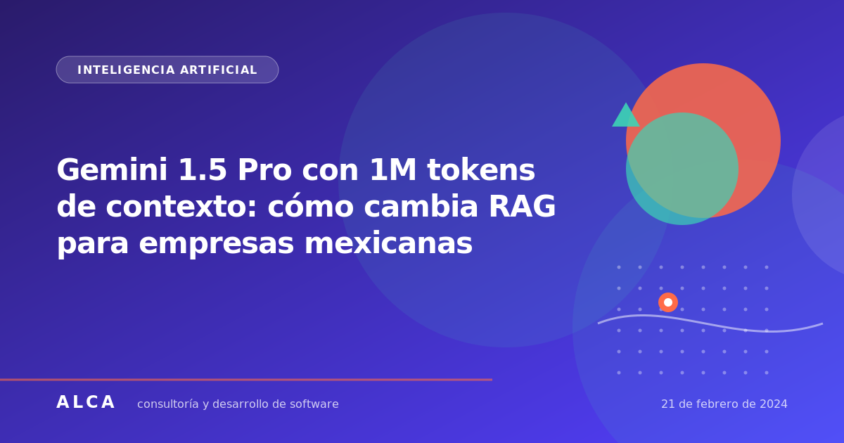 Gemini 1.5 Pro con 1M tokens de contexto: cómo cambia RAG para empresas mexicanas