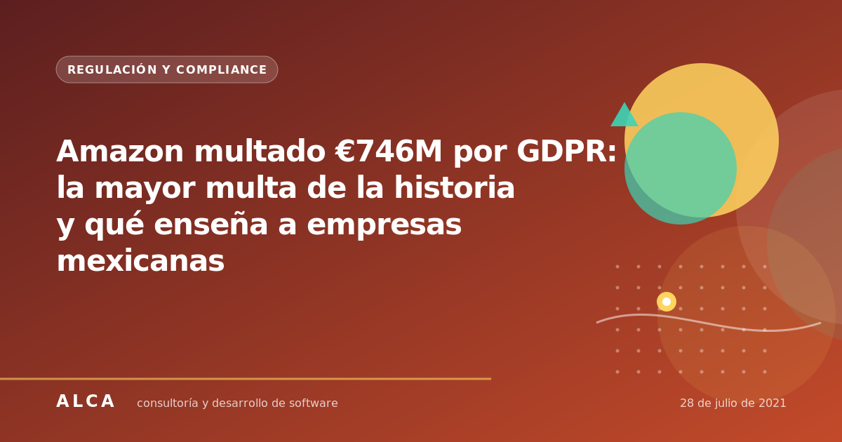 Amazon multado €746M por GDPR: la mayor multa de la historia y qué enseña a empresas mexicanas