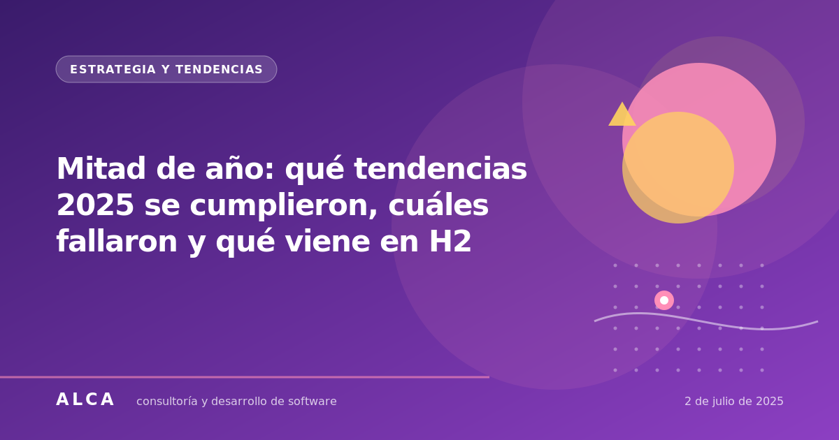 Mitad de año: qué tendencias 2025 se cumplieron, cuáles fallaron y qué viene en H2