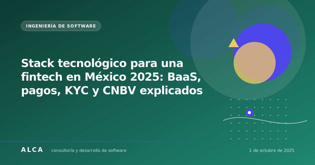 Stack tecnológico para una fintech en México 2025: BaaS, pagos, KYC y CNBV explicados