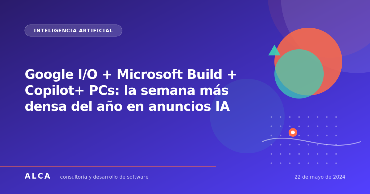 Google I/O + Microsoft Build + Copilot+ PCs: la semana más densa del año en anuncios IA