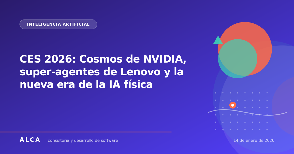 CES 2026: Cosmos de NVIDIA, super-agentes de Lenovo y la nueva era de la IA física