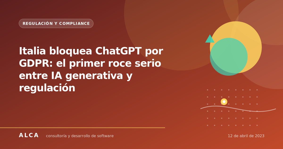 Italia bloquea ChatGPT por GDPR: el primer roce serio entre IA generativa y regulación