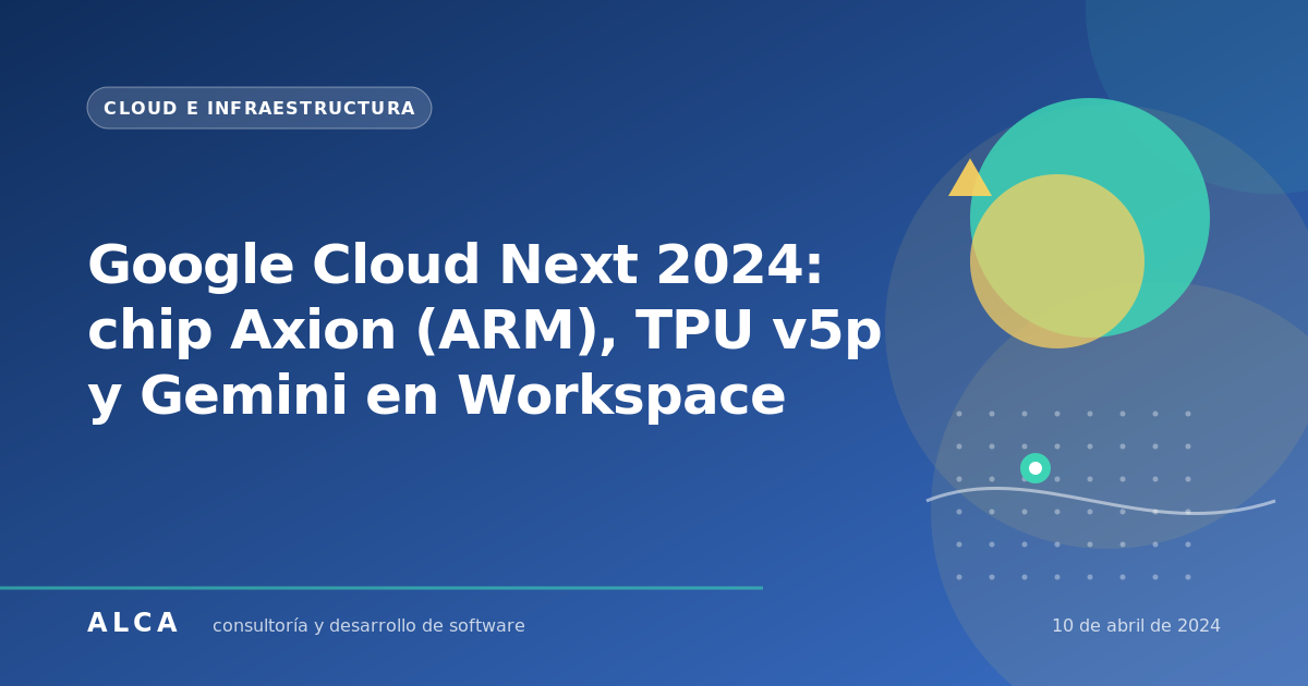 Google Cloud Next 2024: chip Axion (ARM), TPU v5p y Gemini en Workspace