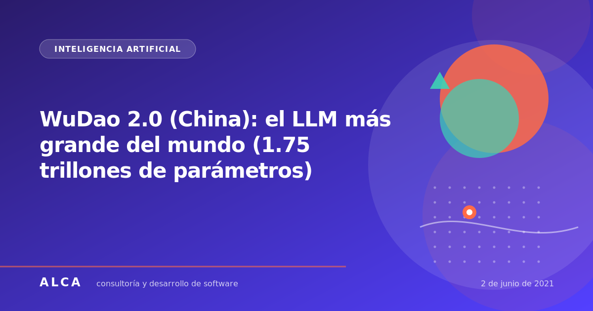 WuDao 2.0 (China): el LLM más grande del mundo (1.75 trillones de parámetros)