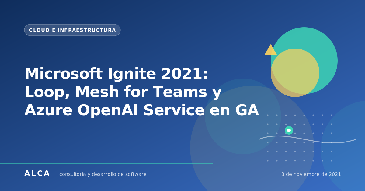 Microsoft Ignite 2021: Loop, Mesh for Teams y Azure OpenAI Service en GA