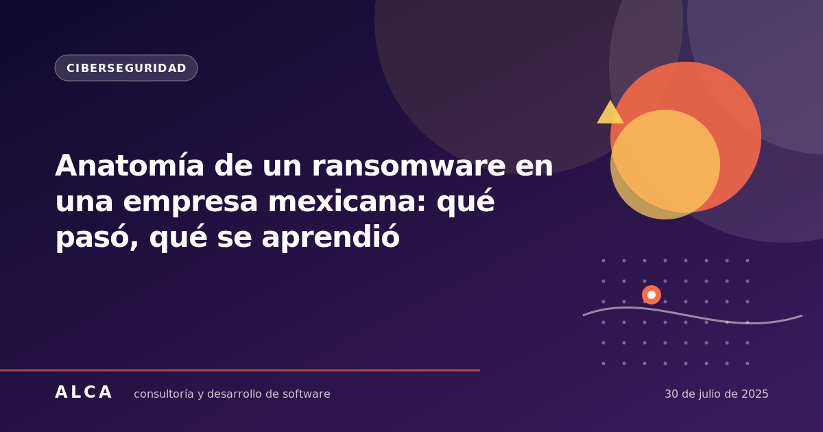 Anatomía de un ransomware en una empresa mexicana: qué pasó, qué se aprendió