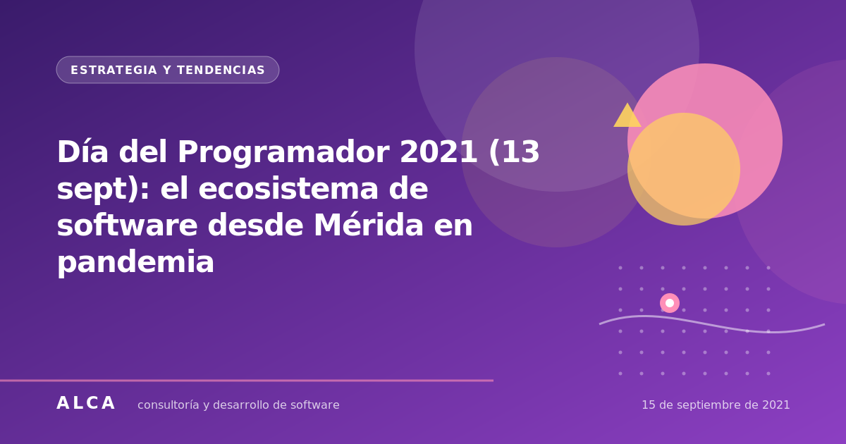 Día del Programador 2021 (13 sept): el ecosistema de software desde Mérida en pandemia