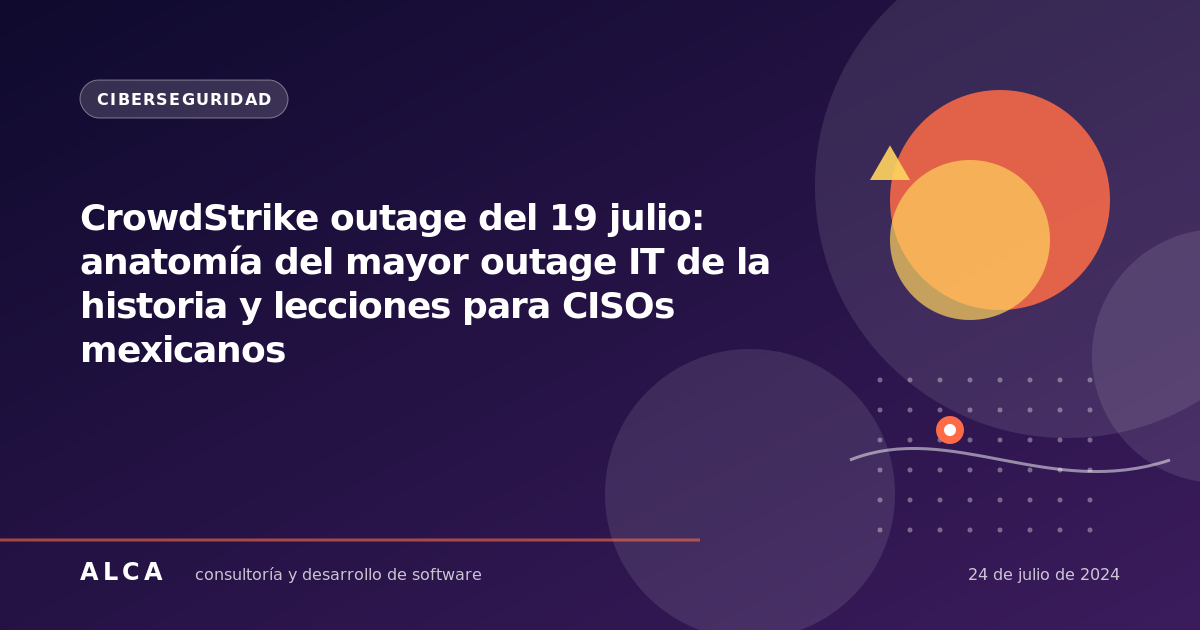 CrowdStrike outage del 19 julio: anatomía del mayor outage IT de la historia y lecciones para CISOs mexicanos