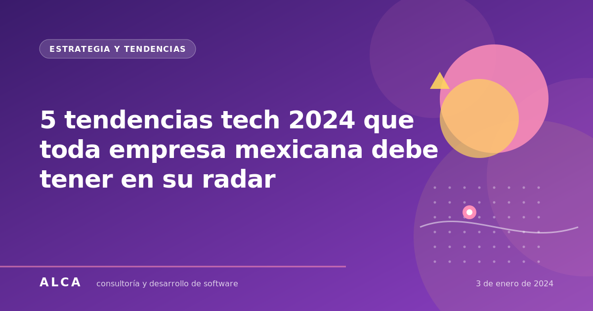 5 tendencias tech 2024 que toda empresa mexicana debe tener en su radar