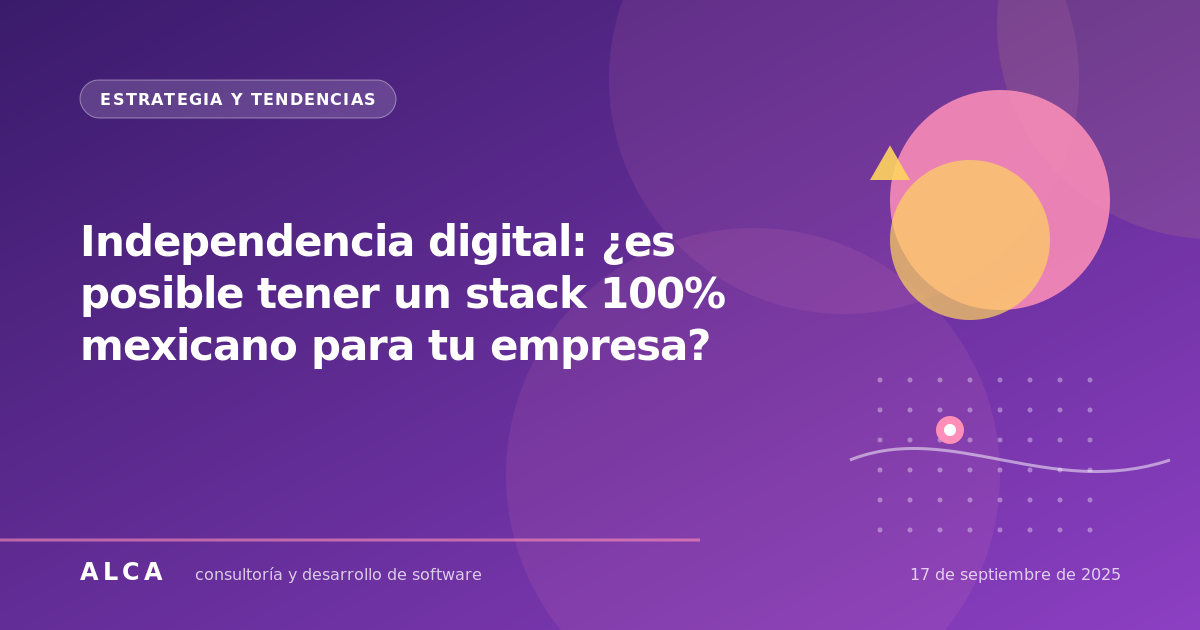 Independencia digital: ¿es posible tener un stack 100% mexicano para tu empresa?