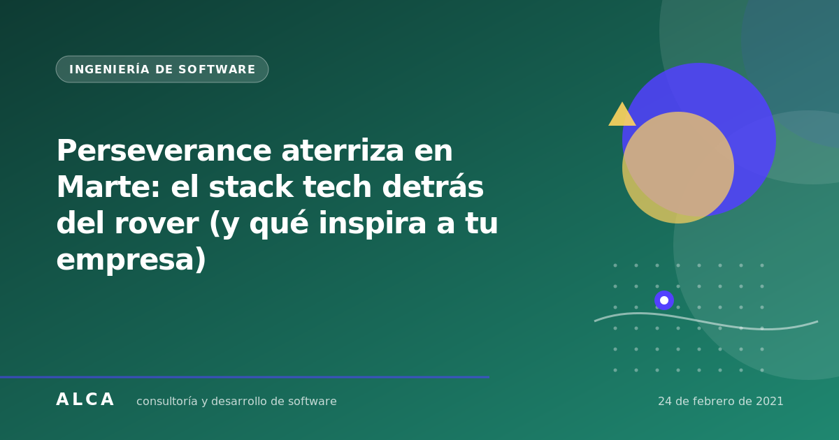 Perseverance aterriza en Marte: el stack tech detrás del rover (y qué inspira a tu empresa)