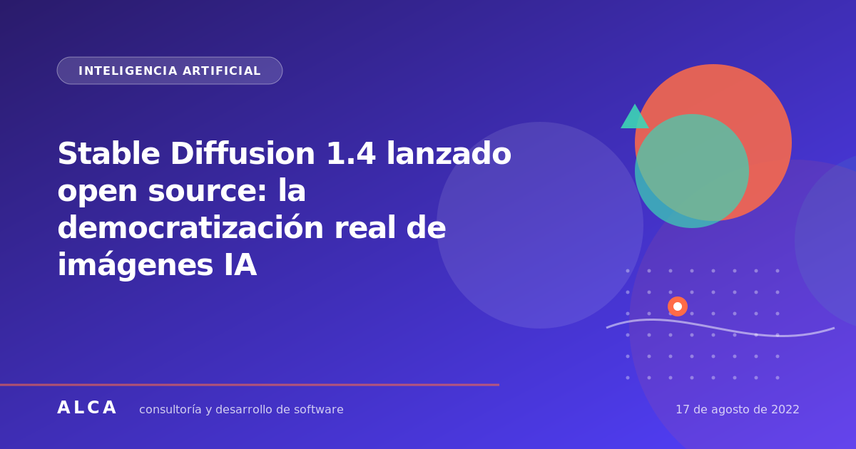 Stable Diffusion 1.4 lanzado open source: la democratización real de imágenes IA