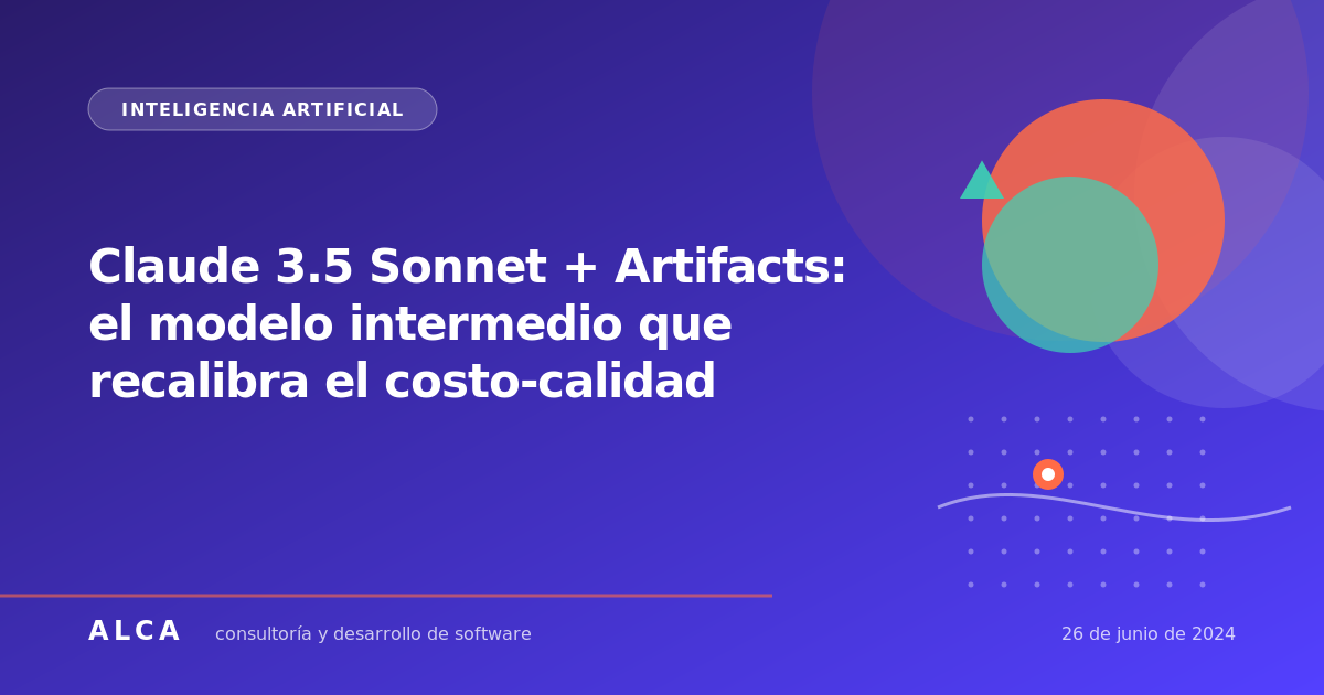 Claude 3.5 Sonnet + Artifacts: el modelo intermedio que recalibra el costo-calidad