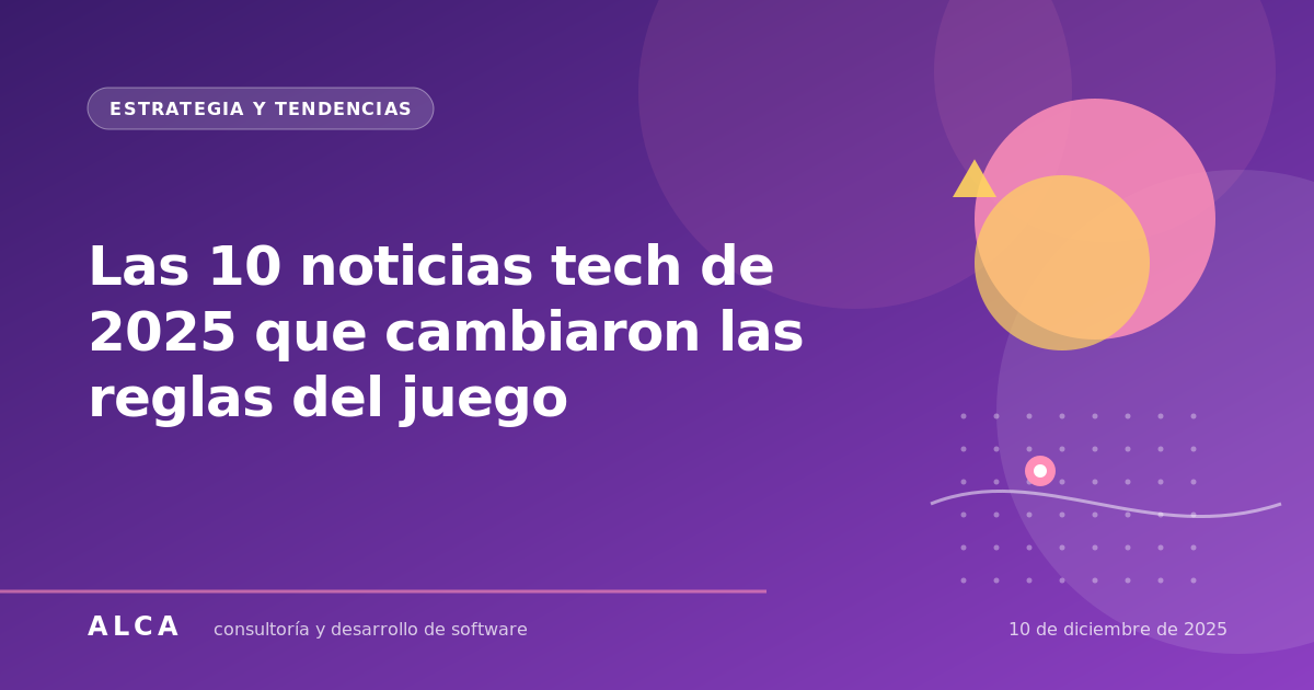 Las 10 noticias tech de 2025 que cambiaron las reglas del juego