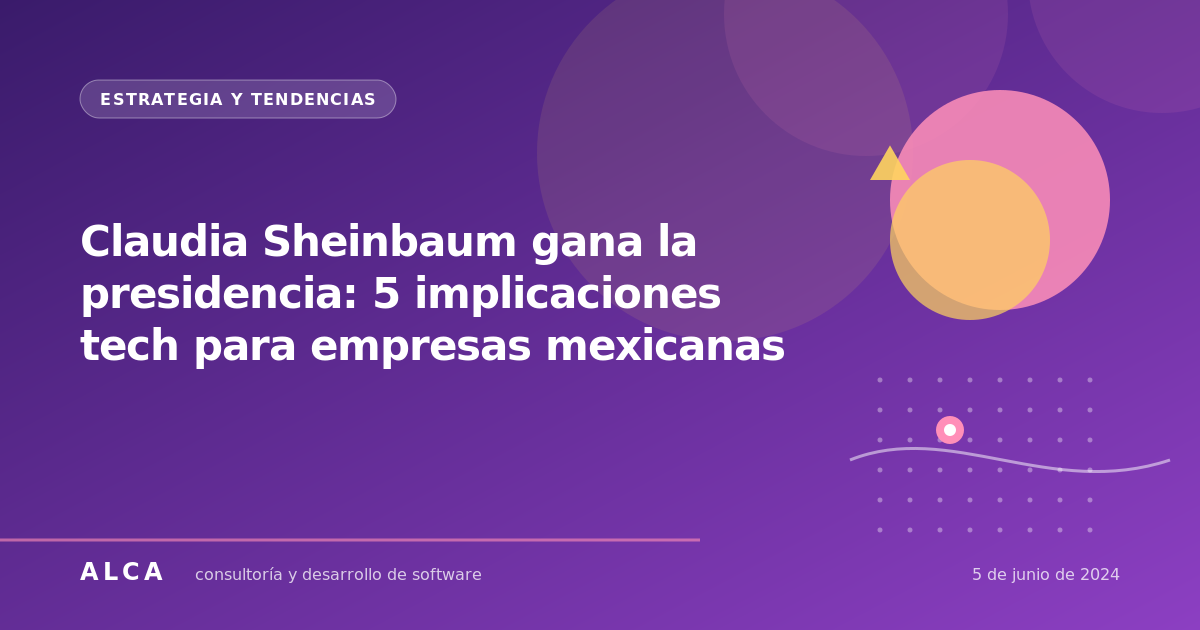 Claudia Sheinbaum gana la presidencia: 5 implicaciones tech para empresas mexicanas