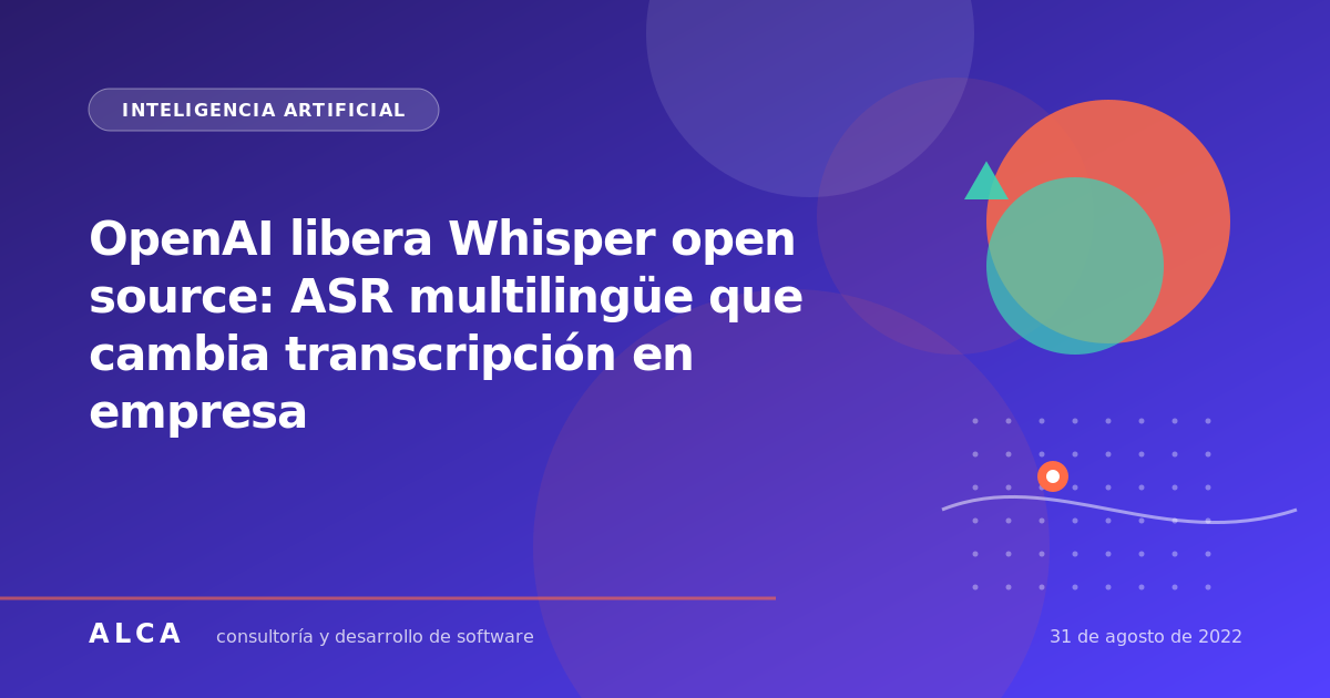 OpenAI libera Whisper open source: ASR multilingüe que cambia transcripción en empresa