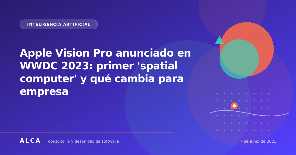 Apple Vision Pro anunciado en WWDC 2023: primer 'spatial computer' y qué cambia para empresa