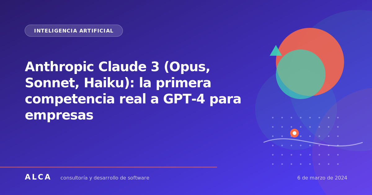 Anthropic Claude 3 (Opus, Sonnet, Haiku): la primera competencia real a GPT-4 para empresas