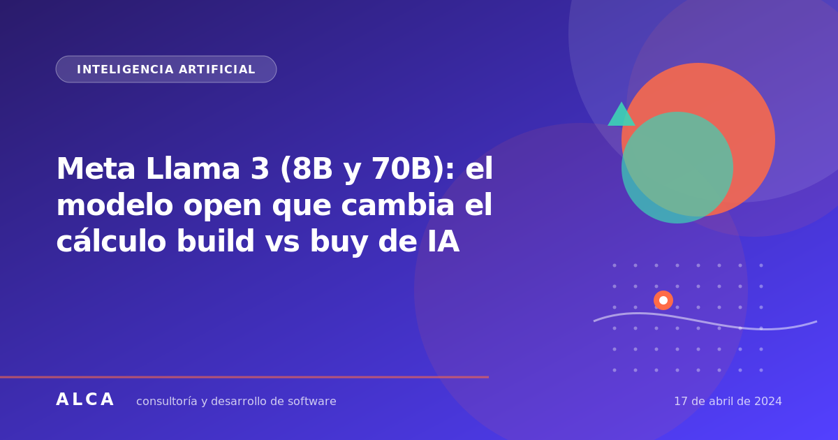 Meta Llama 3 (8B y 70B): el modelo open que cambia el cálculo build vs buy de IA